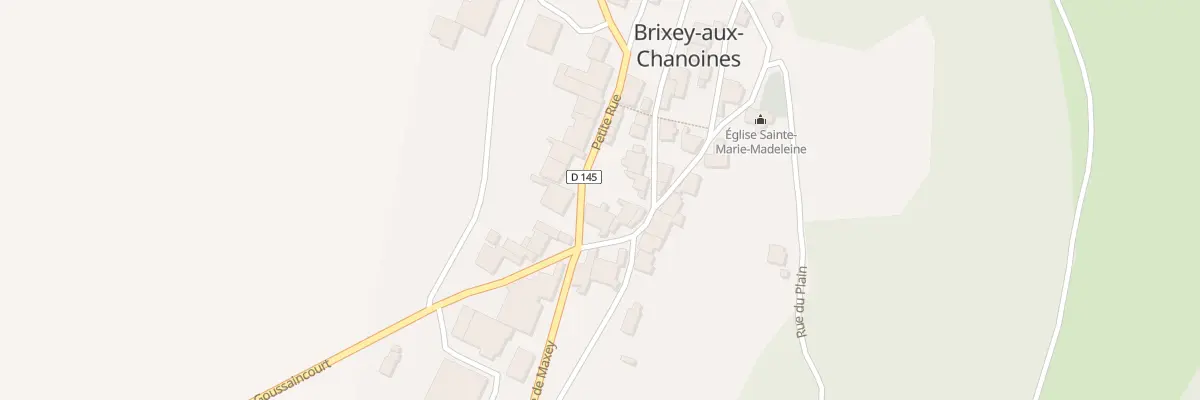 Plan du 1 Rue de l’Eglise à Brixey-aux-Chanoines