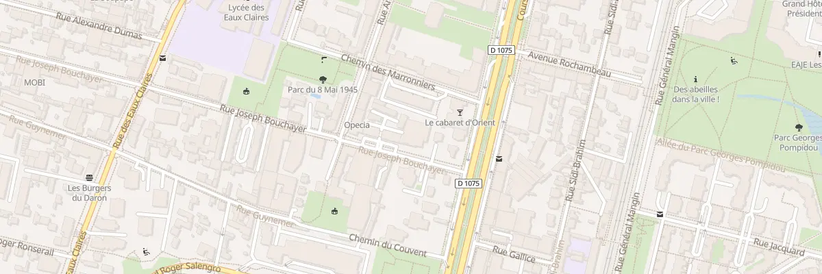 Plan du 8 Rue Joseph Bouchayer à Grenoble