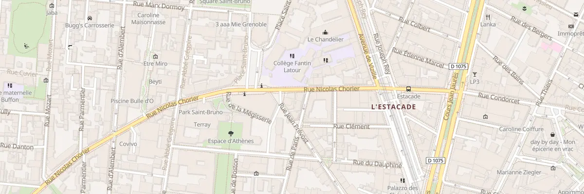 Plan du 25 Rue Nicolas Chorier à Grenoble