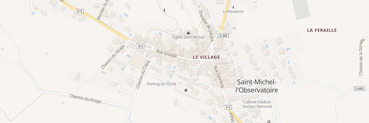 Plan du 185 Le Village à Saint-Michel-l’Observatoire