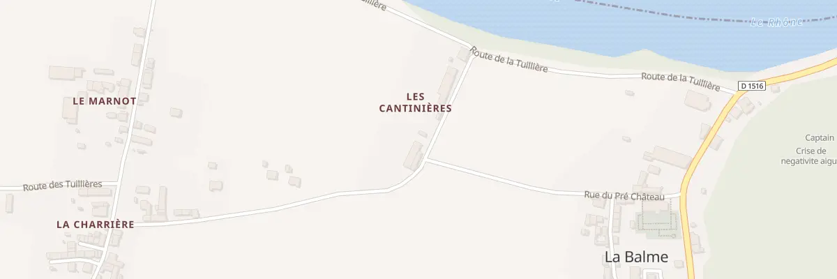 Plan du 5046 Les Cantinieres à La Balme