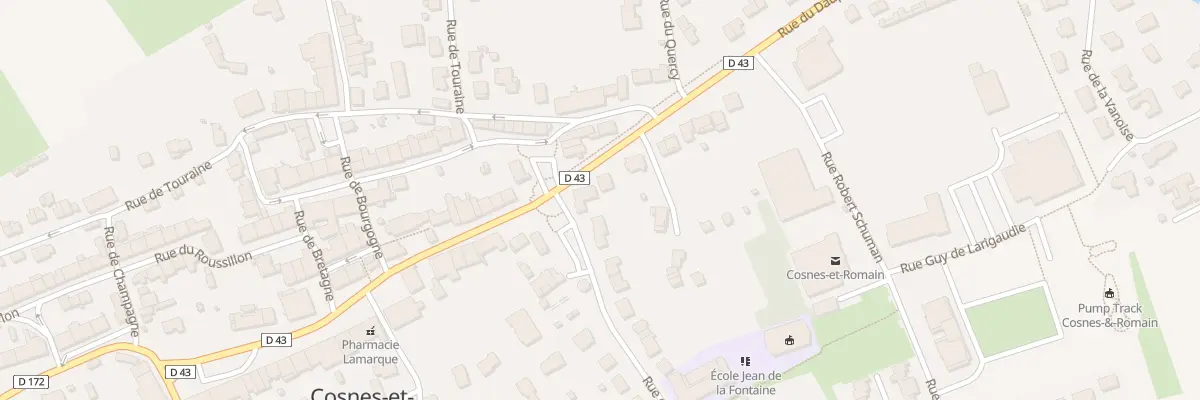 Plan du 1 Rue d’Anjou à Cosnes-et-Romain
