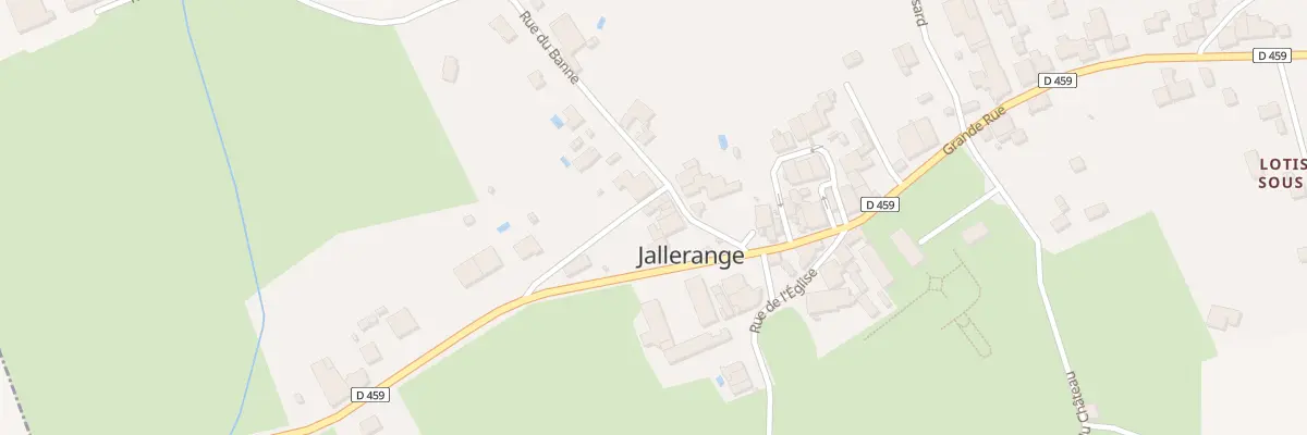 Plan du 3 Rue de Banne à Jallerange