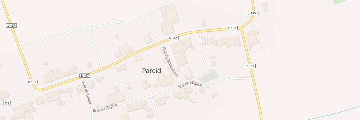 Plan du 1 Rue du Monument à Pareid
