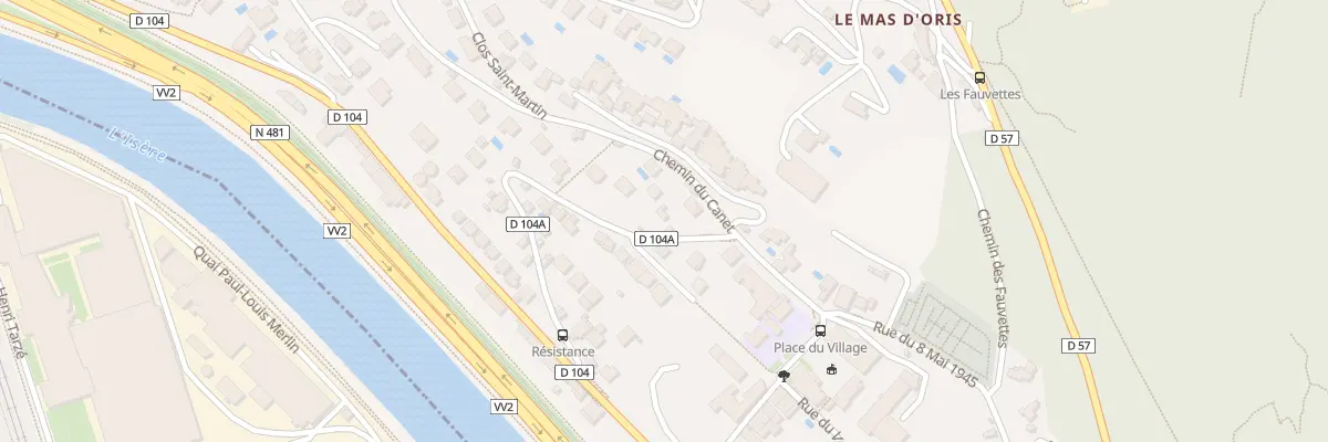 Plan du 8 Rue du 16 Août 1944 à Saint-Martin-le-Vinoux