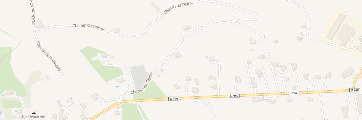 Plan du 156 Che du Teyrac à Trescléoux