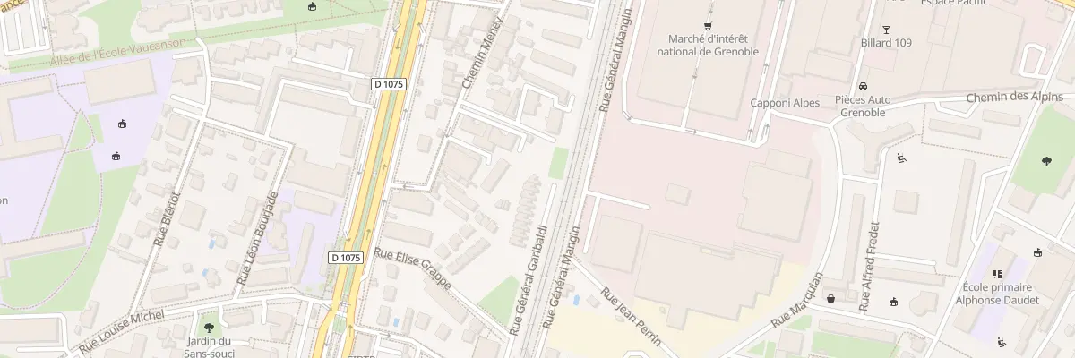 Plan du 30 Rue Gen Garibaldi à Grenoble