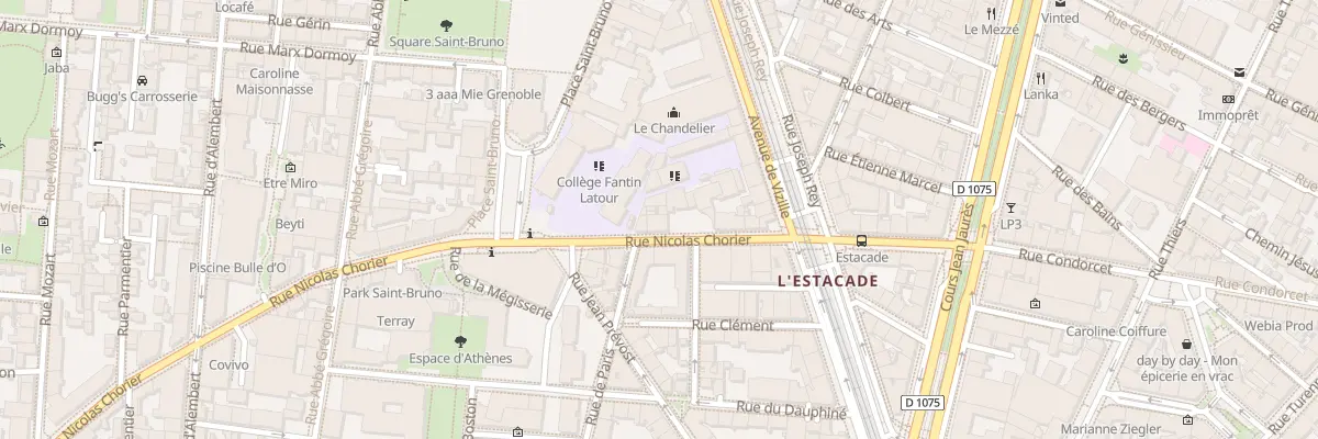 Plan du 22 Rue Nicolas Chorier à Grenoble