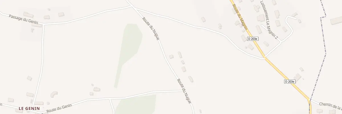 Plan du 525C Rte du Nugue à Domessin