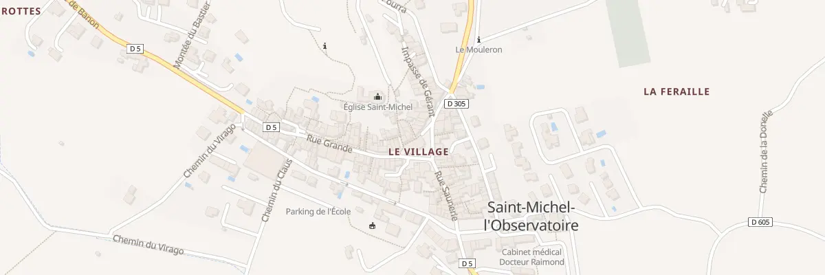 Plan du 127A Le Village à Saint-Michel-l’Observatoire
