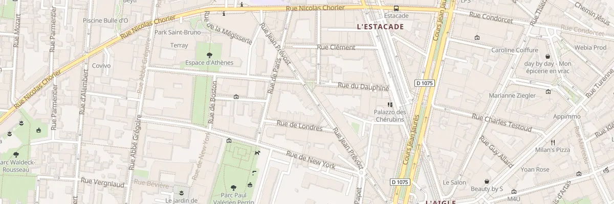 Plan du 17 Rue Jean Prévost à Grenoble