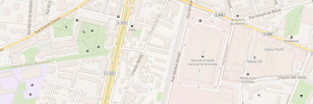 Plan du 21 Che Meney à Grenoble