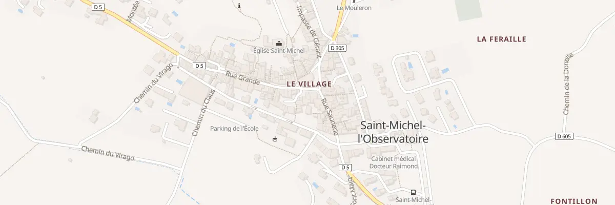 Plan du 199 Le Village à Saint-Michel-l’Observatoire
