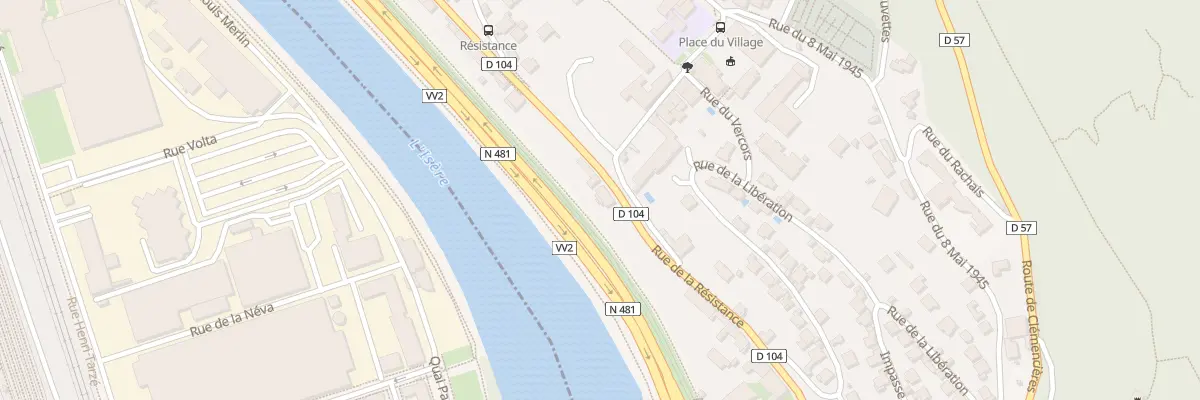 Plan du 25 Rue de la Résistance à Saint-Martin-le-Vinoux