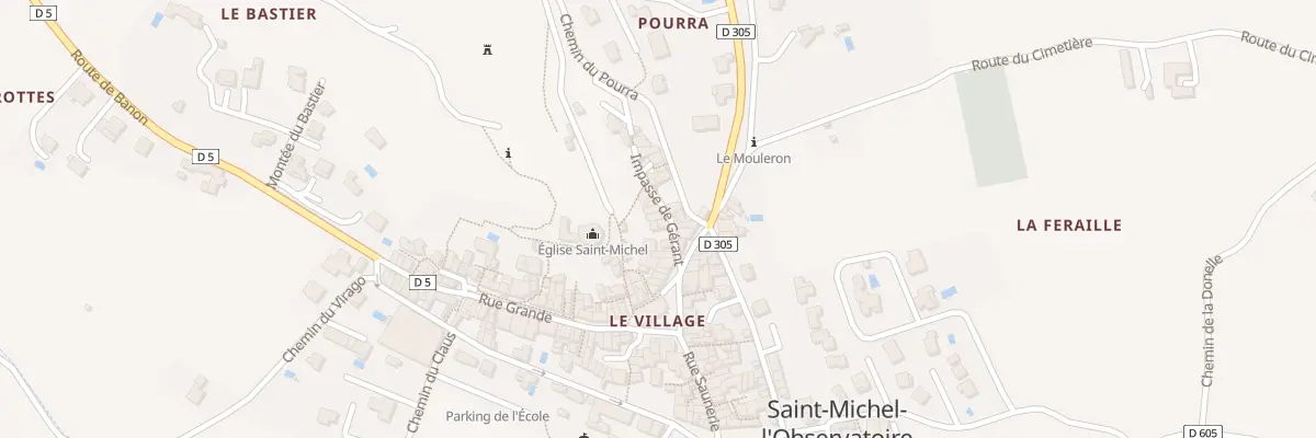 Plan du 118 Le Village à Saint-Michel-l’Observatoire