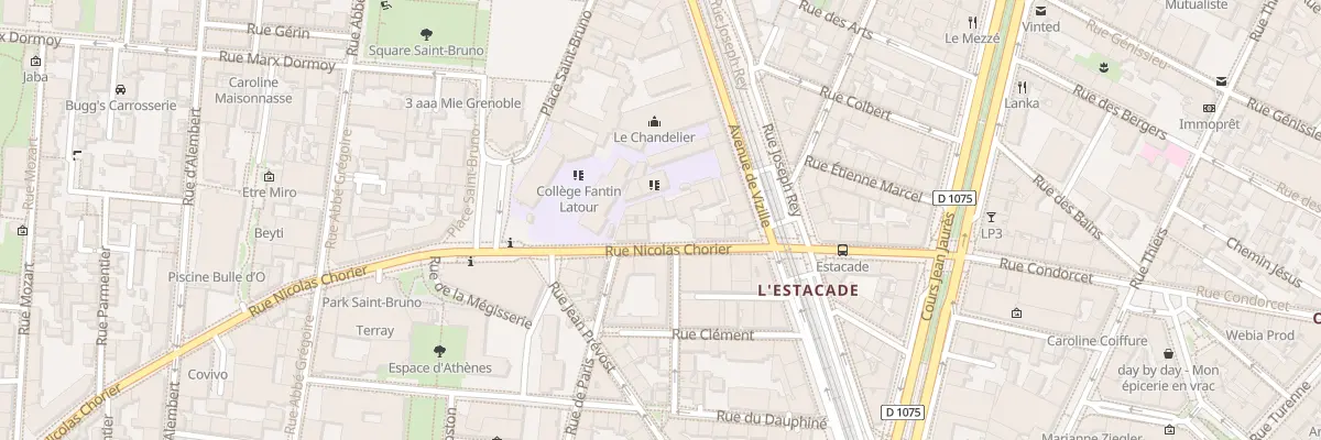 Plan du 20 Rue Nicolas Chorier à Grenoble