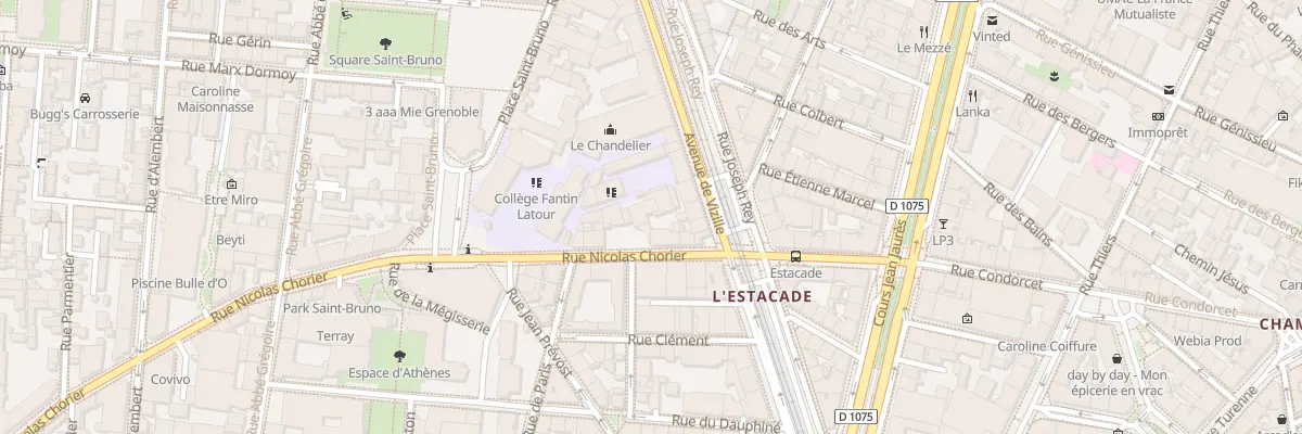 Plan du 18 Rue Nicolas Chorier à Grenoble
