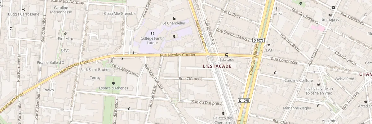 Plan du 17 Rue Nicolas Chorier à Grenoble