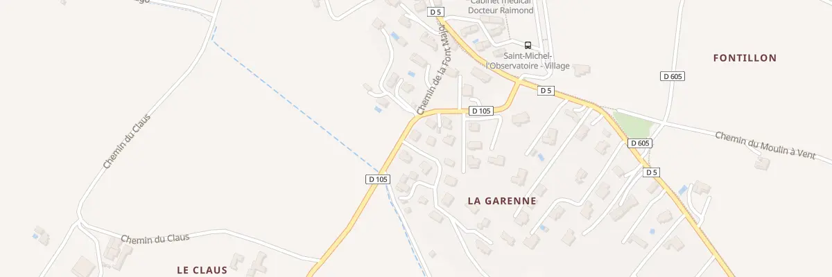 Plan du 64 La Garrene à Saint-Michel-l’Observatoire