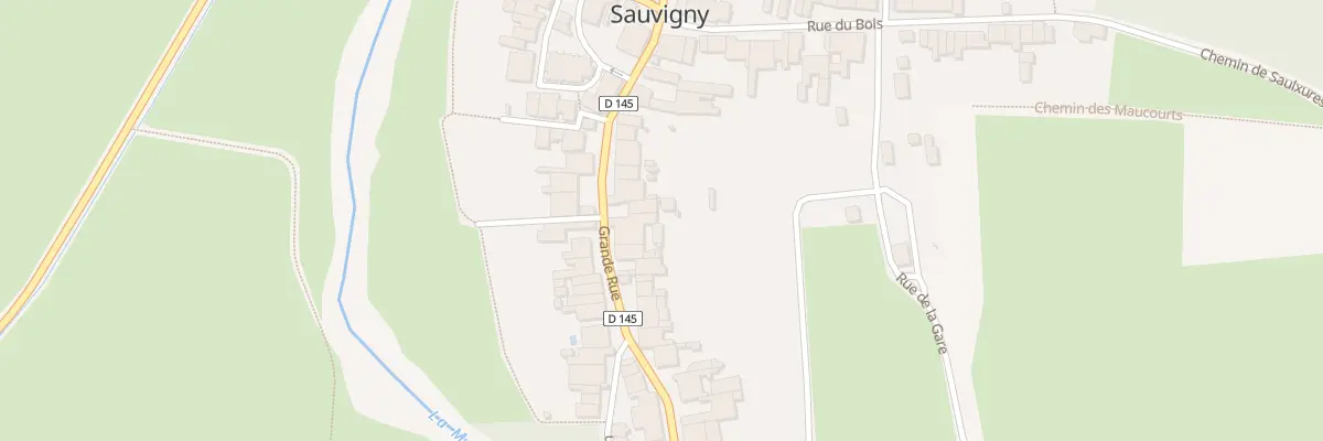 Plan du 13 Gr La Grande Rue à Sauvigny