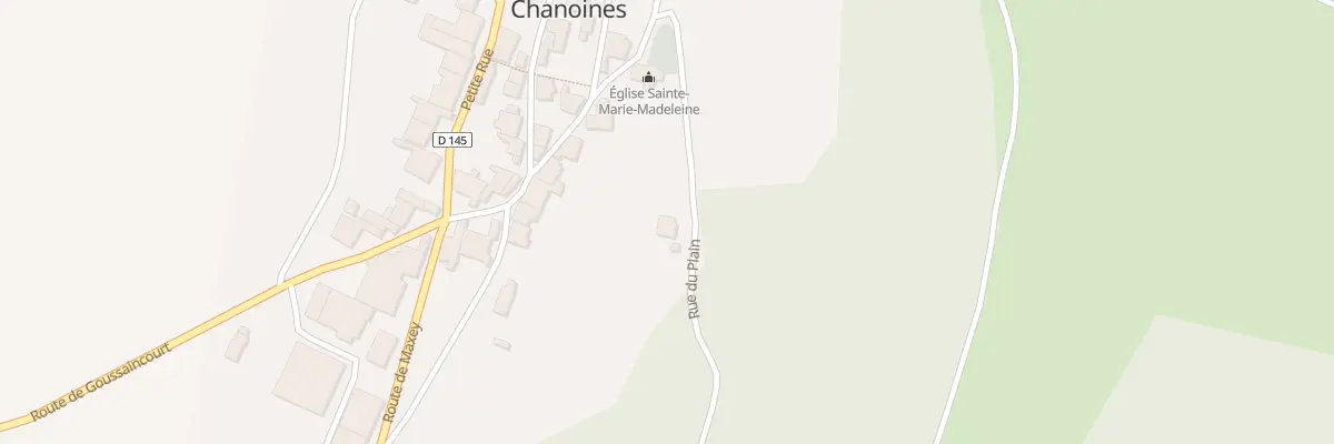 Plan du 9001 Rue du Plain à Brixey-aux-Chanoines