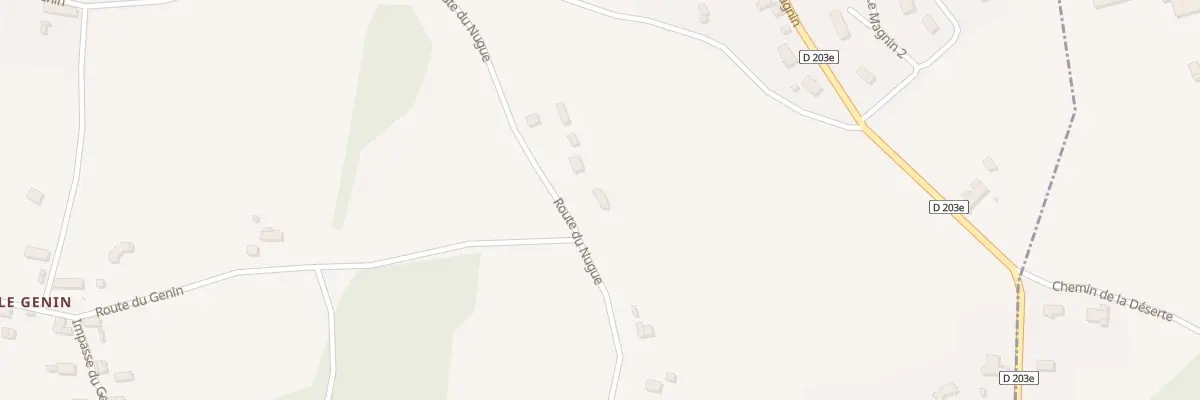 Plan du 525E Rte du Nugue à Domessin