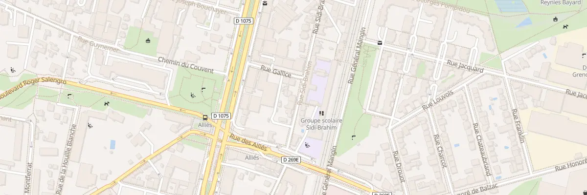 Plan du 72 Rue Sidi-Brahim à Grenoble