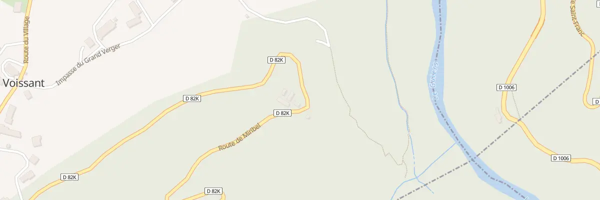 Plan du 878 Rte de Miribel à Saint-Albin-de-Vaulserre