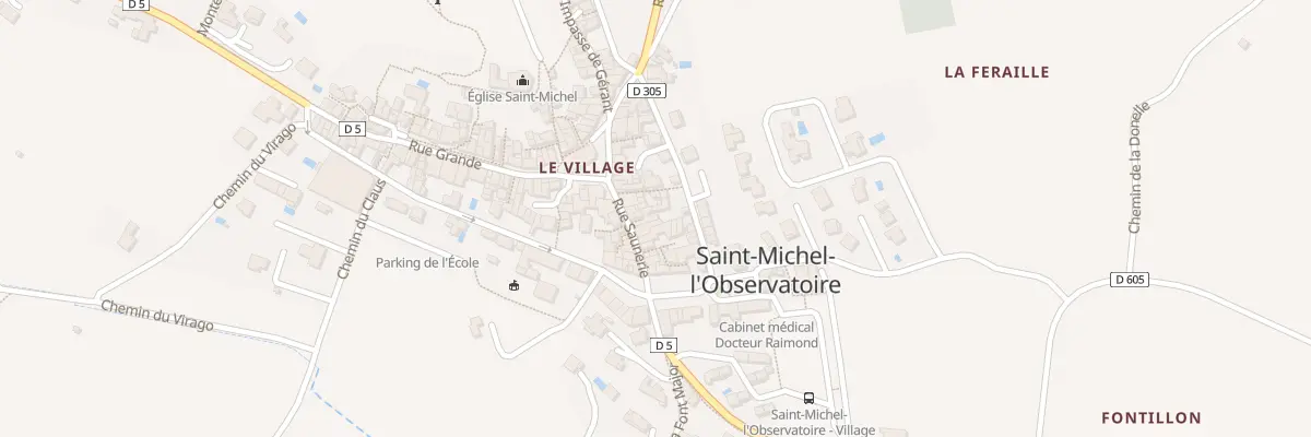Plan du 7293 Rue Saunerie à Saint-Michel-l’Observatoire