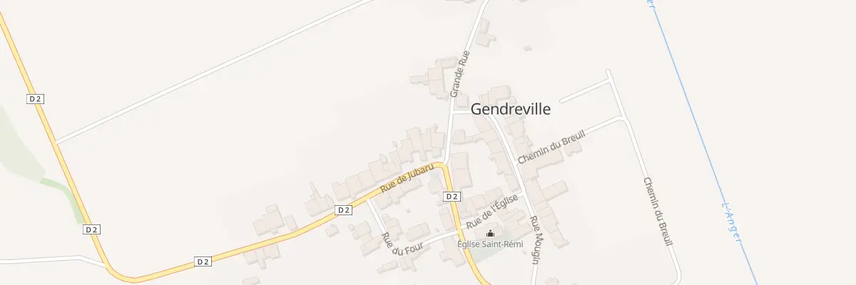 Plan du 24 Rue de Jubaru à Gendreville