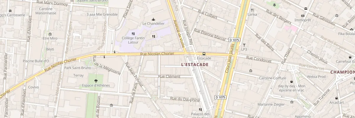 Plan du 11 Rue Nicolas Chorier à Grenoble