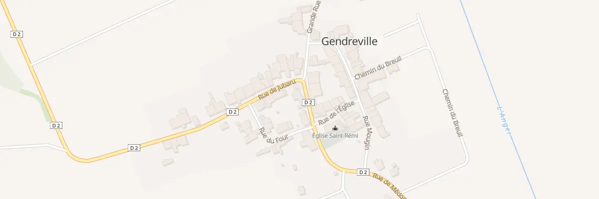 Plan du 38 Rue de Medonville à Gendreville