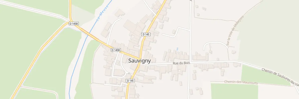 Plan du 2 Rue de Traveron à Sauvigny