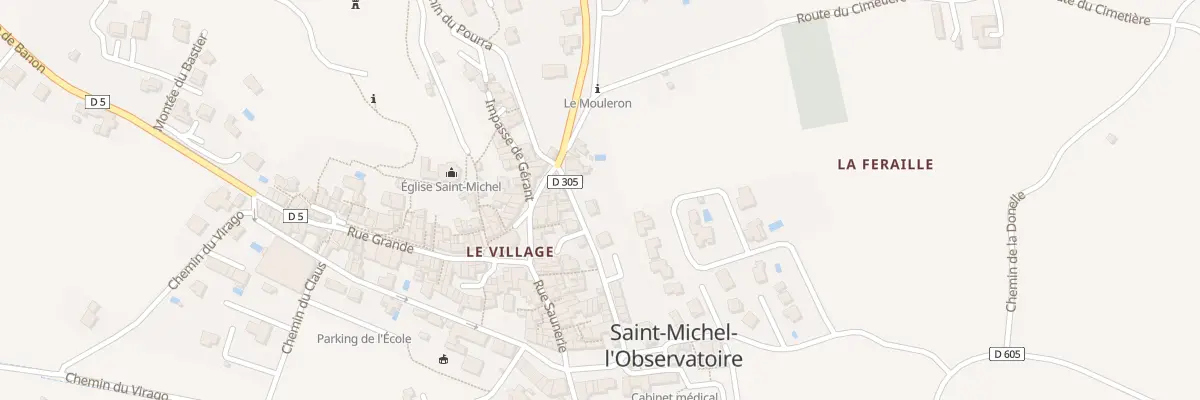 Plan du 136 Rue du Dernier Rempart à Saint-Michel-l’Observatoire