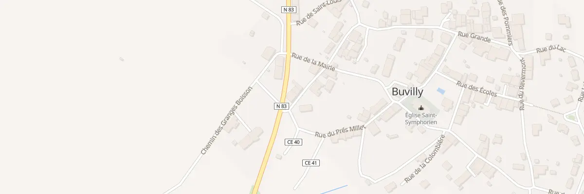 Plan du 5075 Rue Saint Vernier à Buvilly