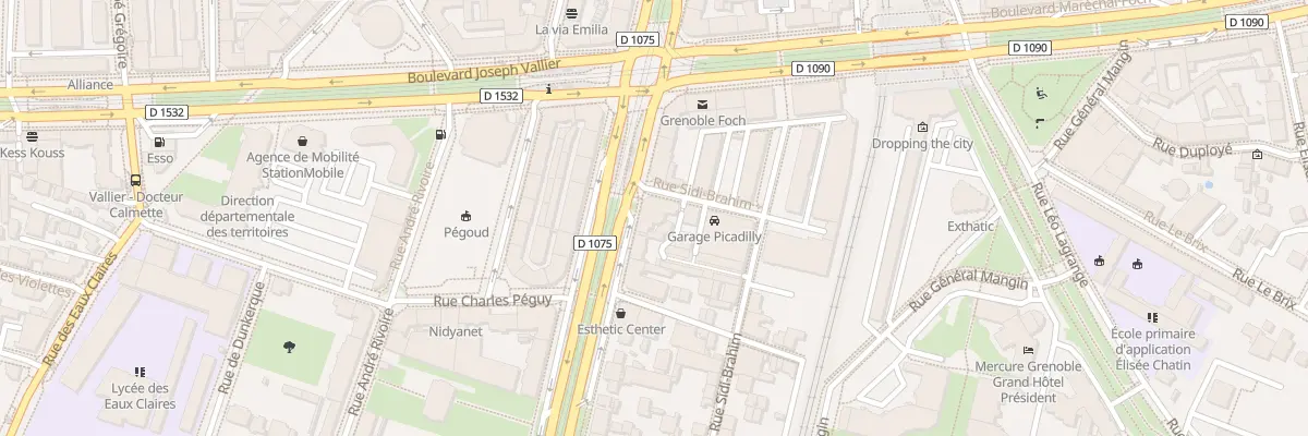 Plan du 2 Rue Sidi-Brahim à Grenoble