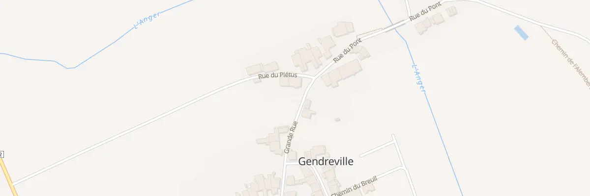 Plan du 35 Rue du Pietus à Gendreville
