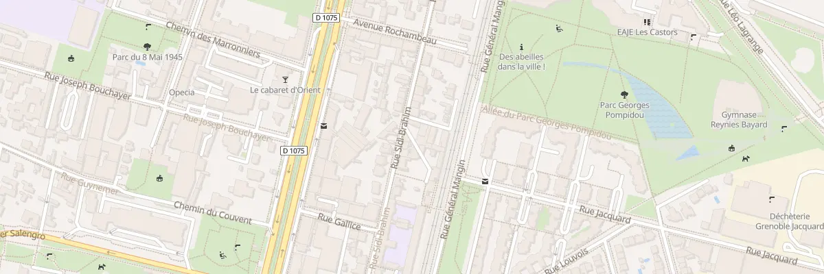 Plan du 33 Rue Sidi-Brahim à Grenoble