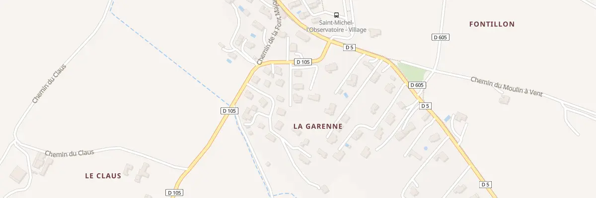 Plan du 4 La Garrene à Saint-Michel-l’Observatoire