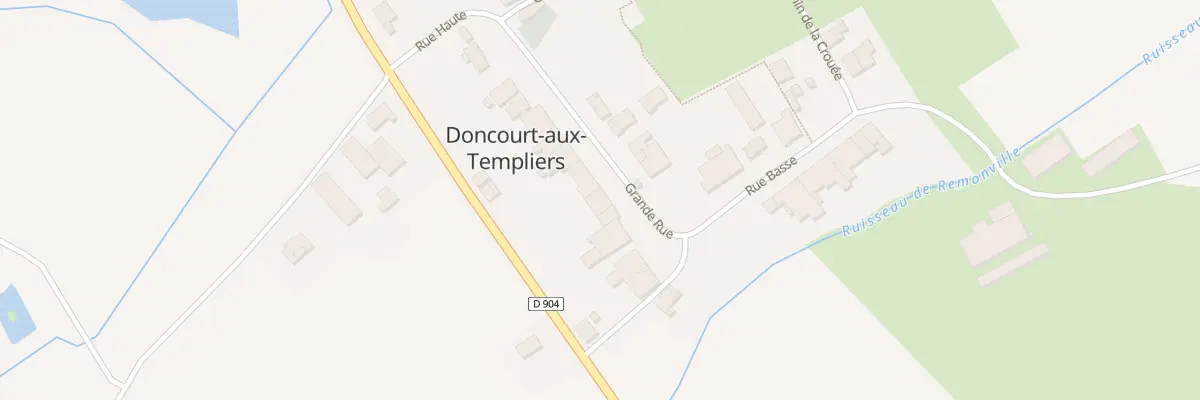 Plan du 16 Gr Grande Rue à Doncourt-aux-Templiers