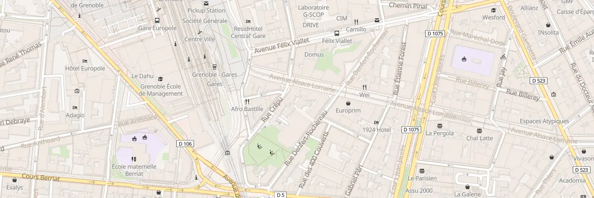 Plan du 55 Av Alsace Lorraine à Grenoble