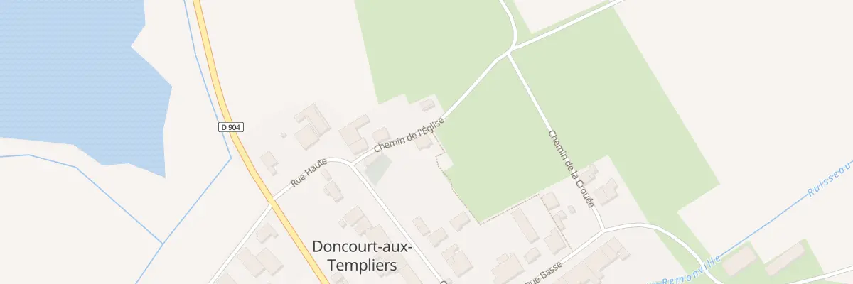 Plan du 2 Che de l’Eglise à Doncourt-aux-Templiers