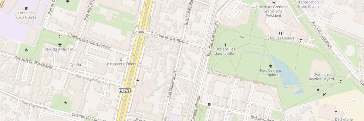 Plan du 25 Rue Sidi-Brahim à Grenoble