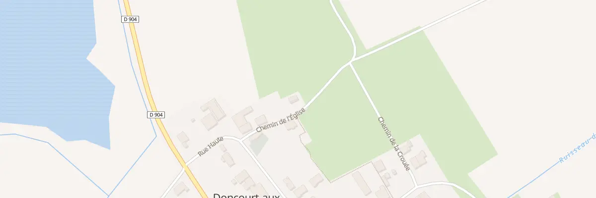 Plan du 1 Che de l’Eglise à Doncourt-aux-Templiers