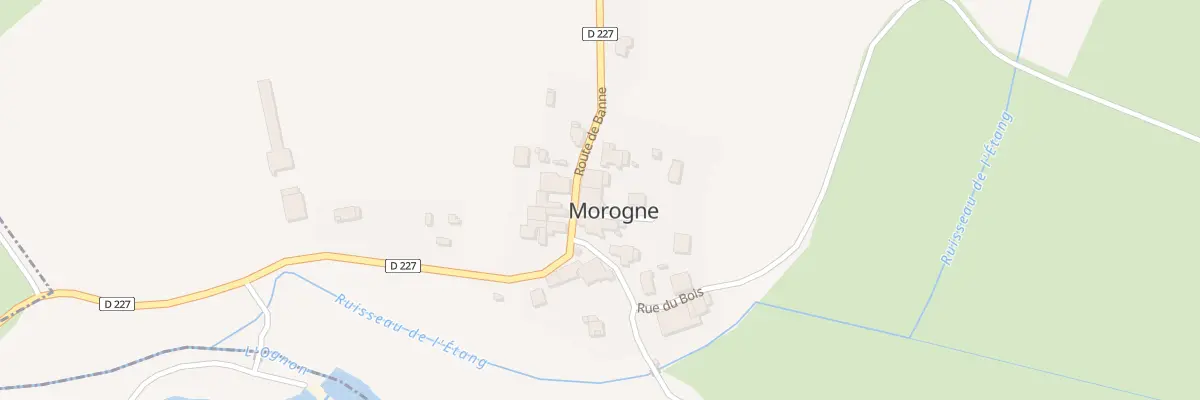 Plan du 1 Pas de la Roche à Morogne à Chenevrey-et-Morogne