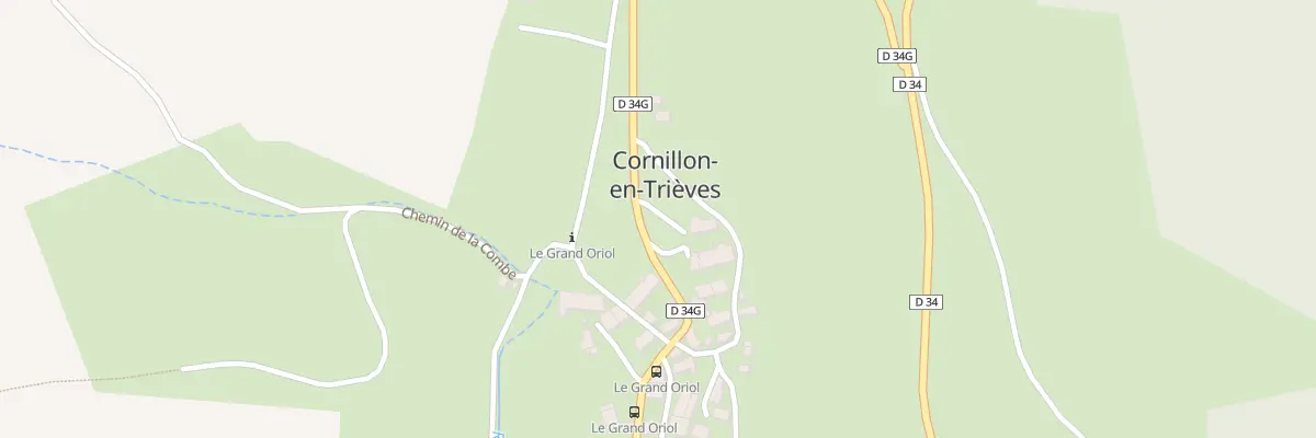 Plan de la Grand Oriol à Cornillon-en-Trièves