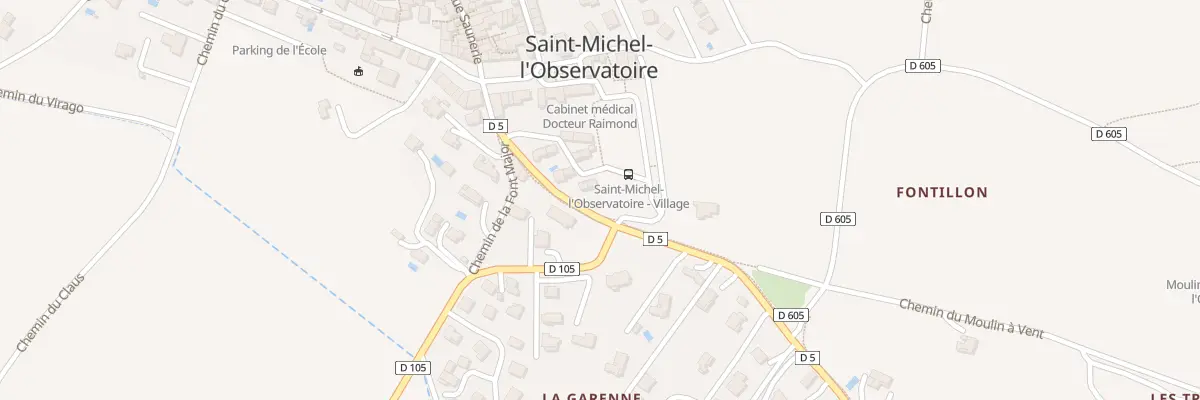 Plan du 253 Le Village à Saint-Michel-l’Observatoire