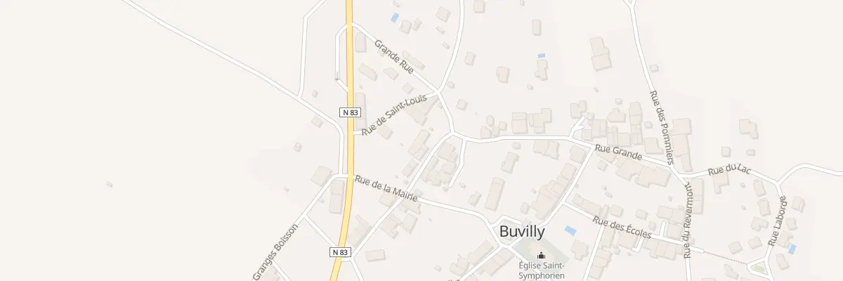 Plan du 5087 Rue Saint Vernier à Buvilly