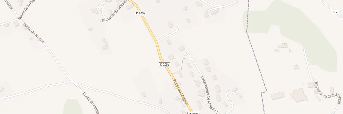 Plan du 795 Rte du Magnin à Domessin