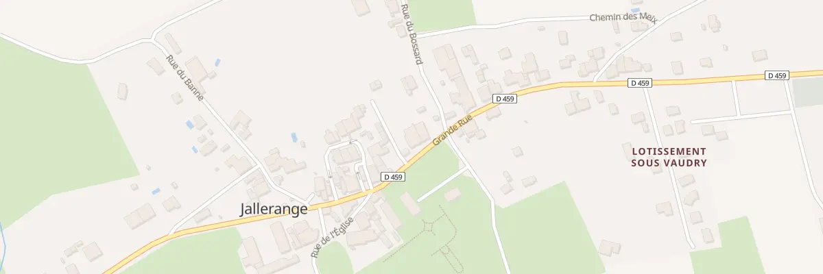 Plan du 25 Gr Grande Rue à Jallerange